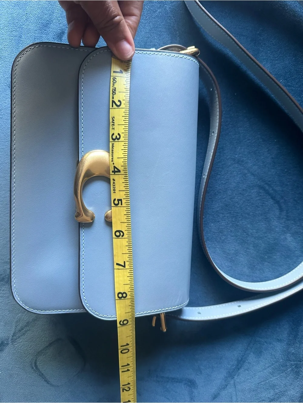 Coach Sage bag Leather Crossbody Shoulder Bag with Gold Hardware